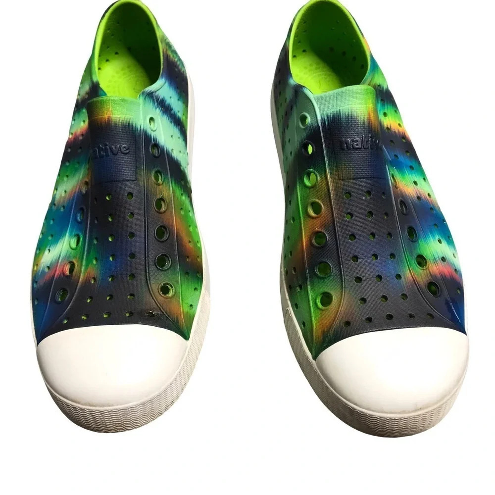 Native Jefferson Green Tie Dye Shoes - Picture 4 of 4